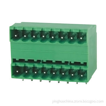 Terminal Block, Pitch of 5.0/5.08mm, for Pluggable Poles, 2 x (2P-24P), 300V/IEC 15A/UL 10A 0917